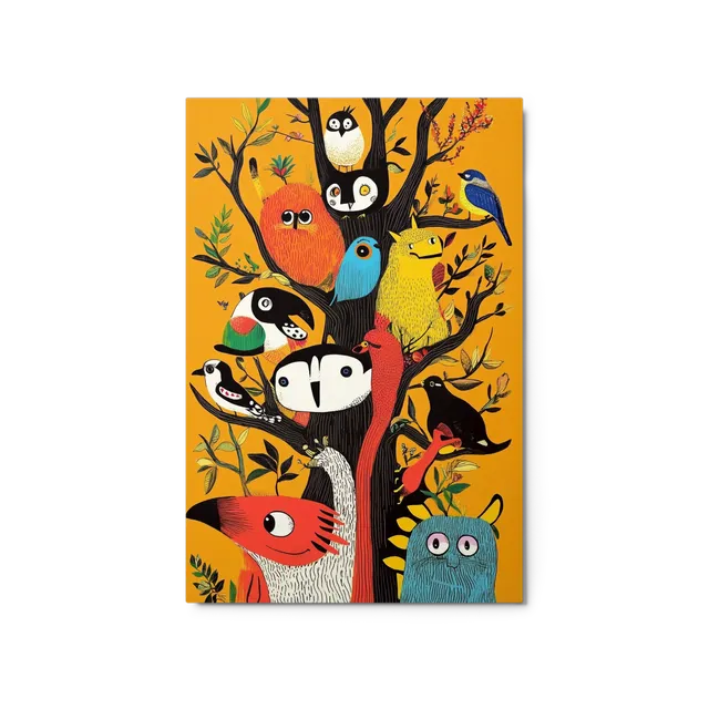 Colorful Tree Creatures | Art Print