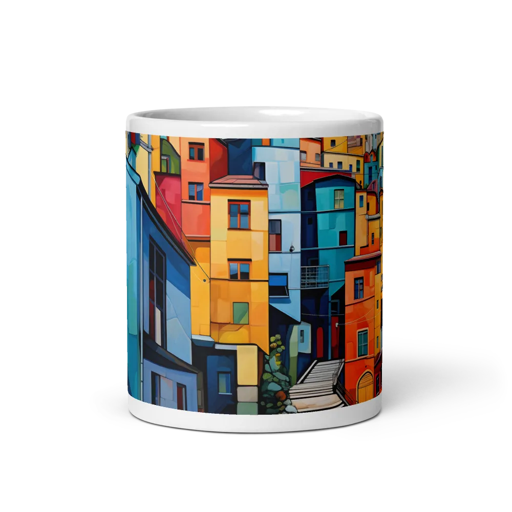 Vibrant Village: A Cubist Journey
