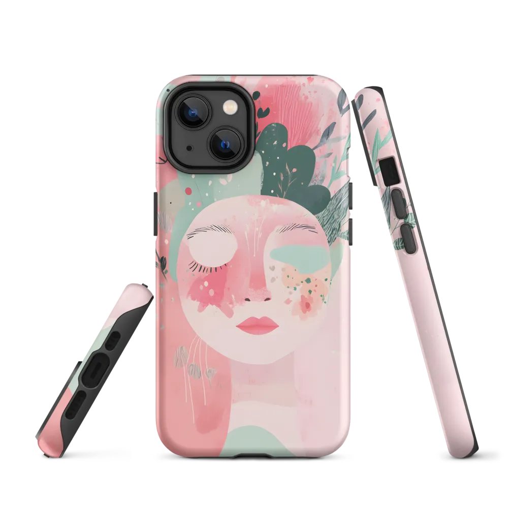 Stylized Floral Portrait | Phone Case