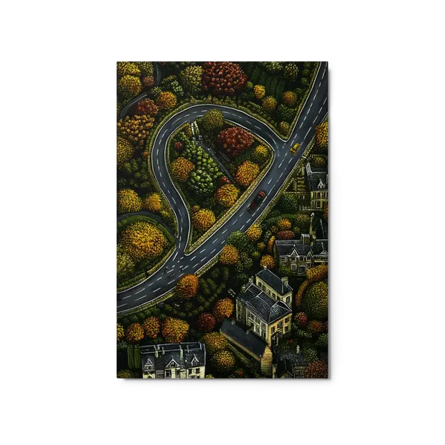 Autumnal Journey Overhead 
 Canvas | 8″x 12″