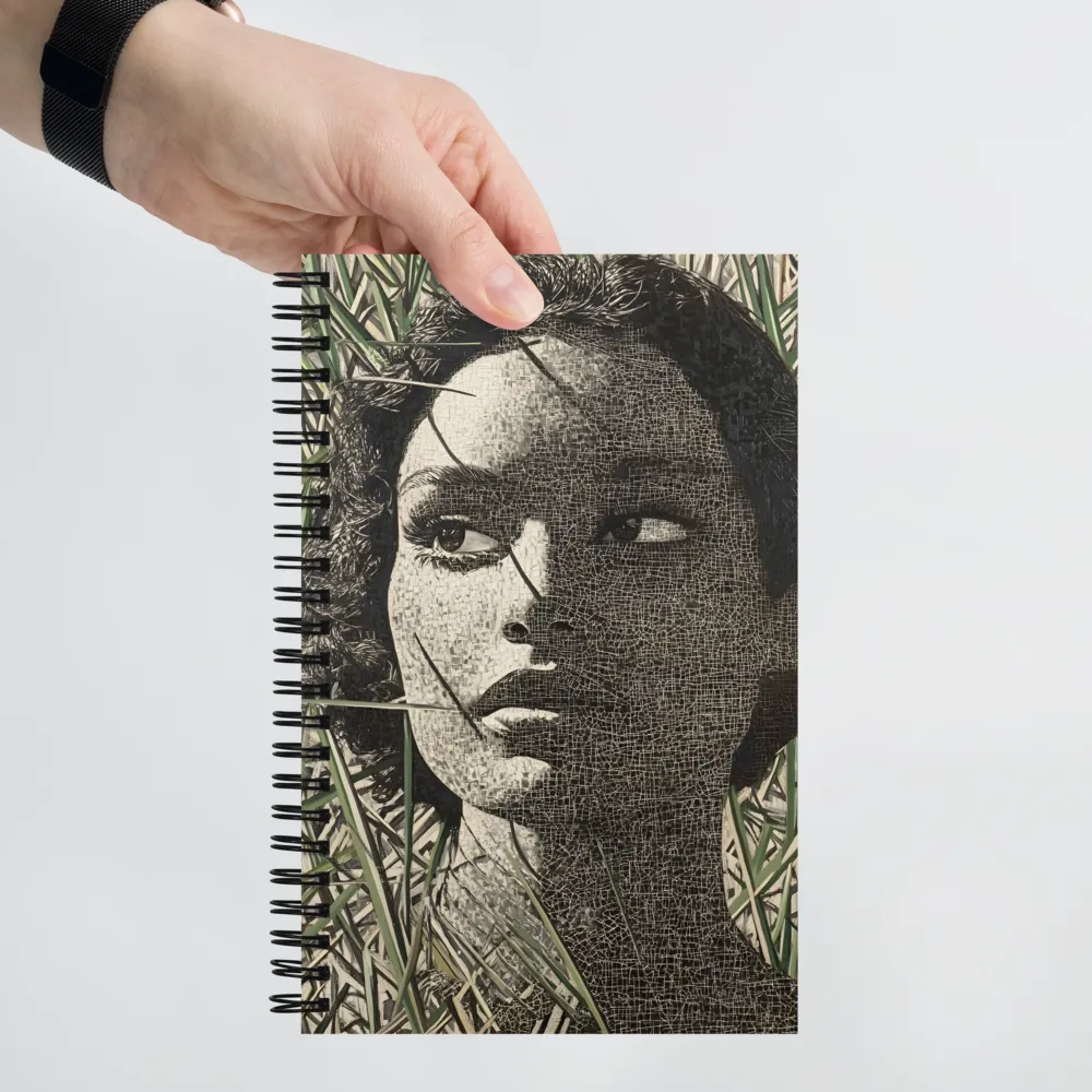 Fragmented Portrait in Reeds 
 Spiral Notebook | 140 pages
