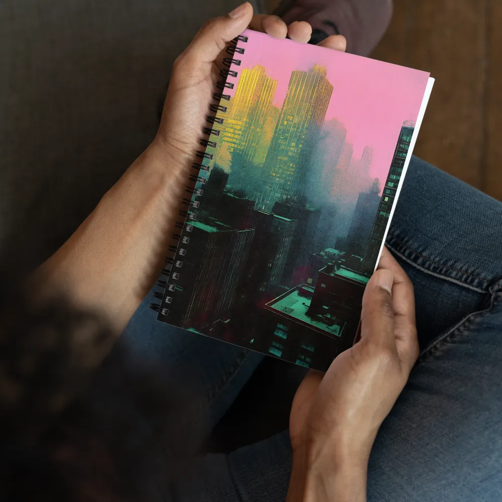 Neon City Reflections 
 Spiral Notebook | 140 pages
