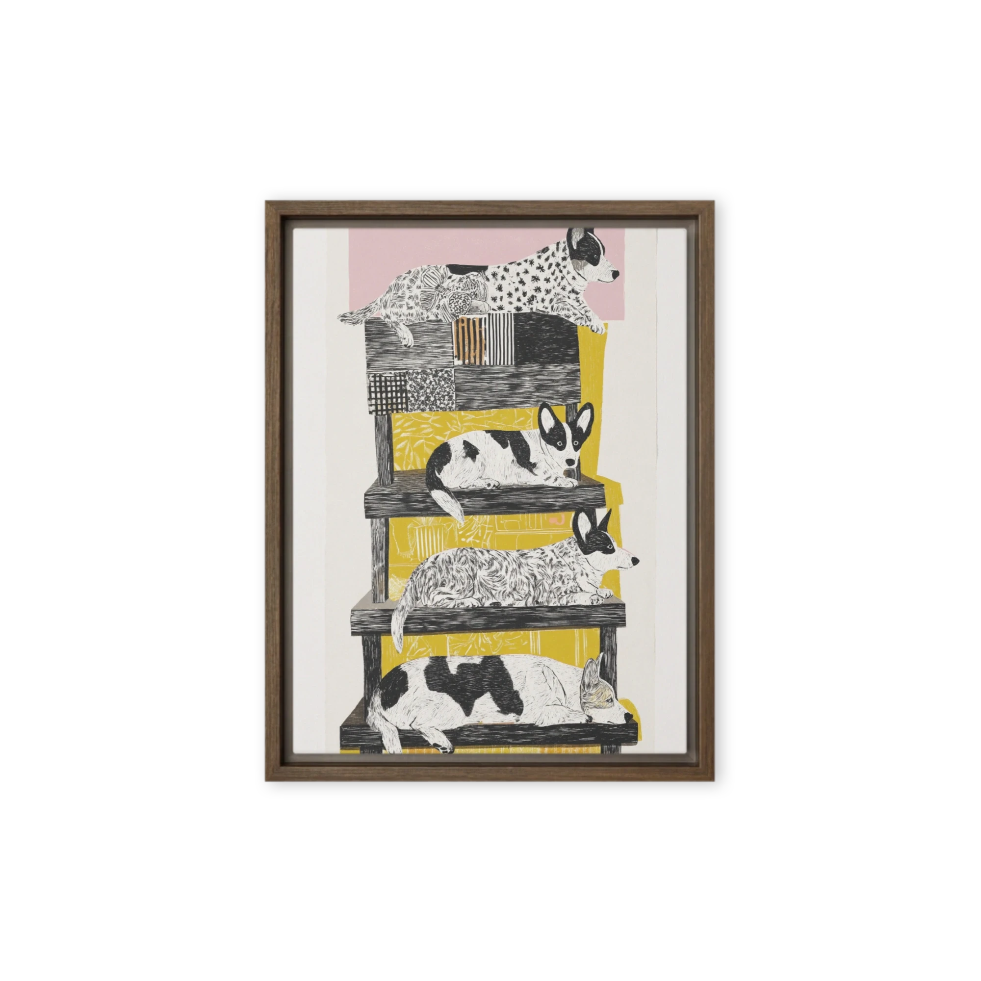 Four Spotted Dogs | Art Print — Front