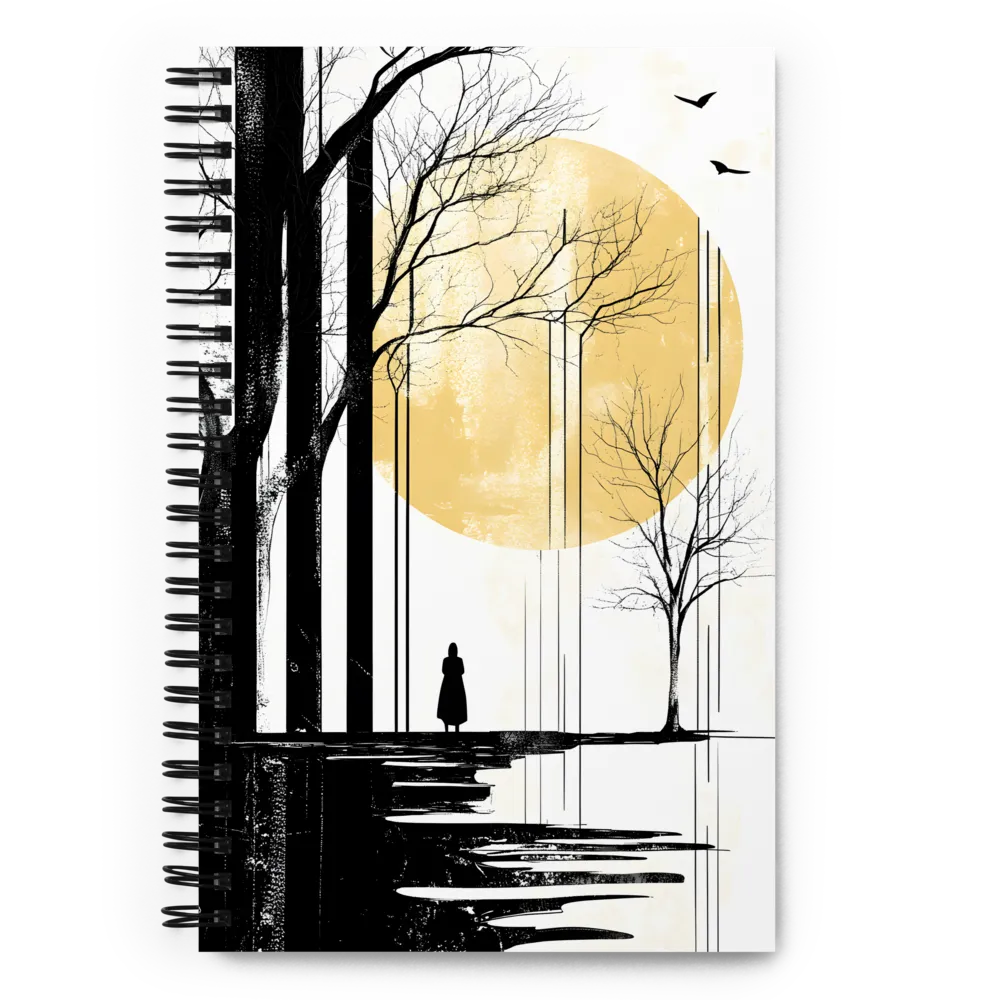Solitude Under the Golden Sky 
 Spiral Notebook | 140 pages