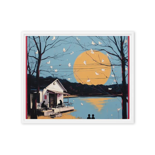 Twilight Lake Serenity | Art Print
