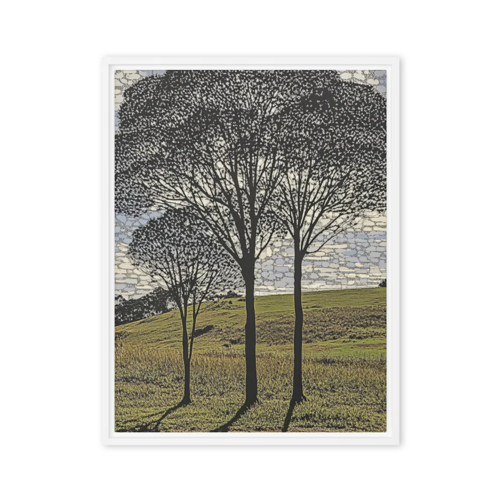 Silent Sentinels 
 Canvas with Brown Frame