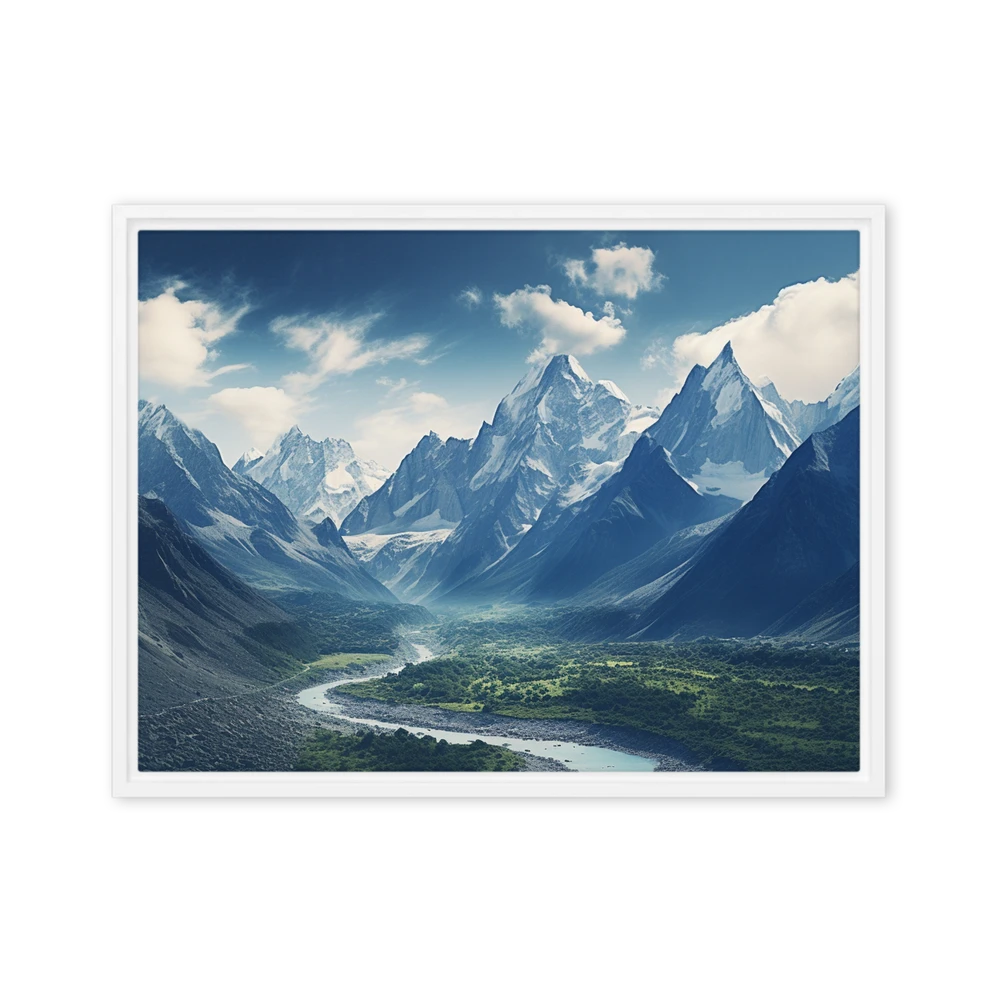 Alpine River Valley | Art Print