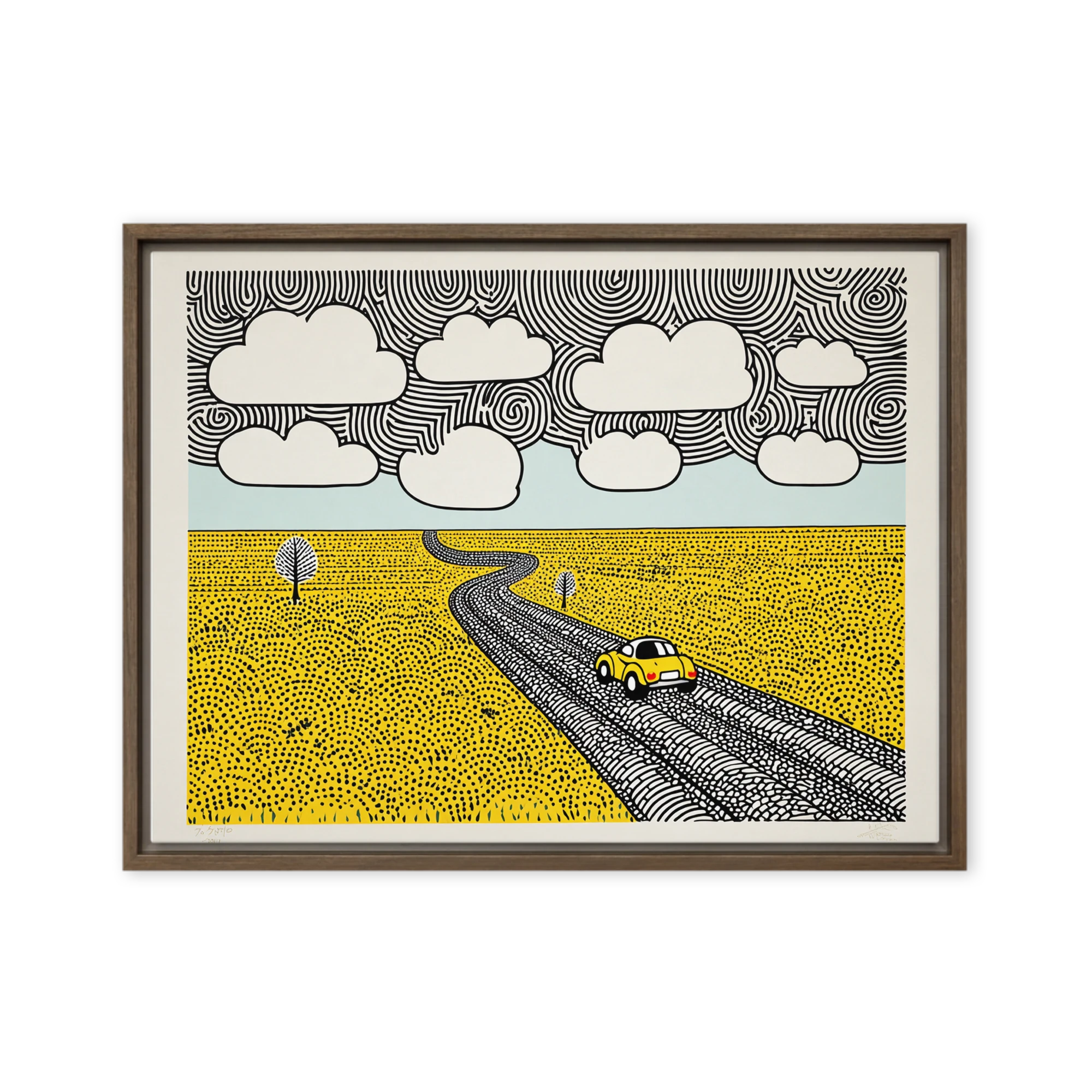 Journey Through Yellow Fields | Art Print