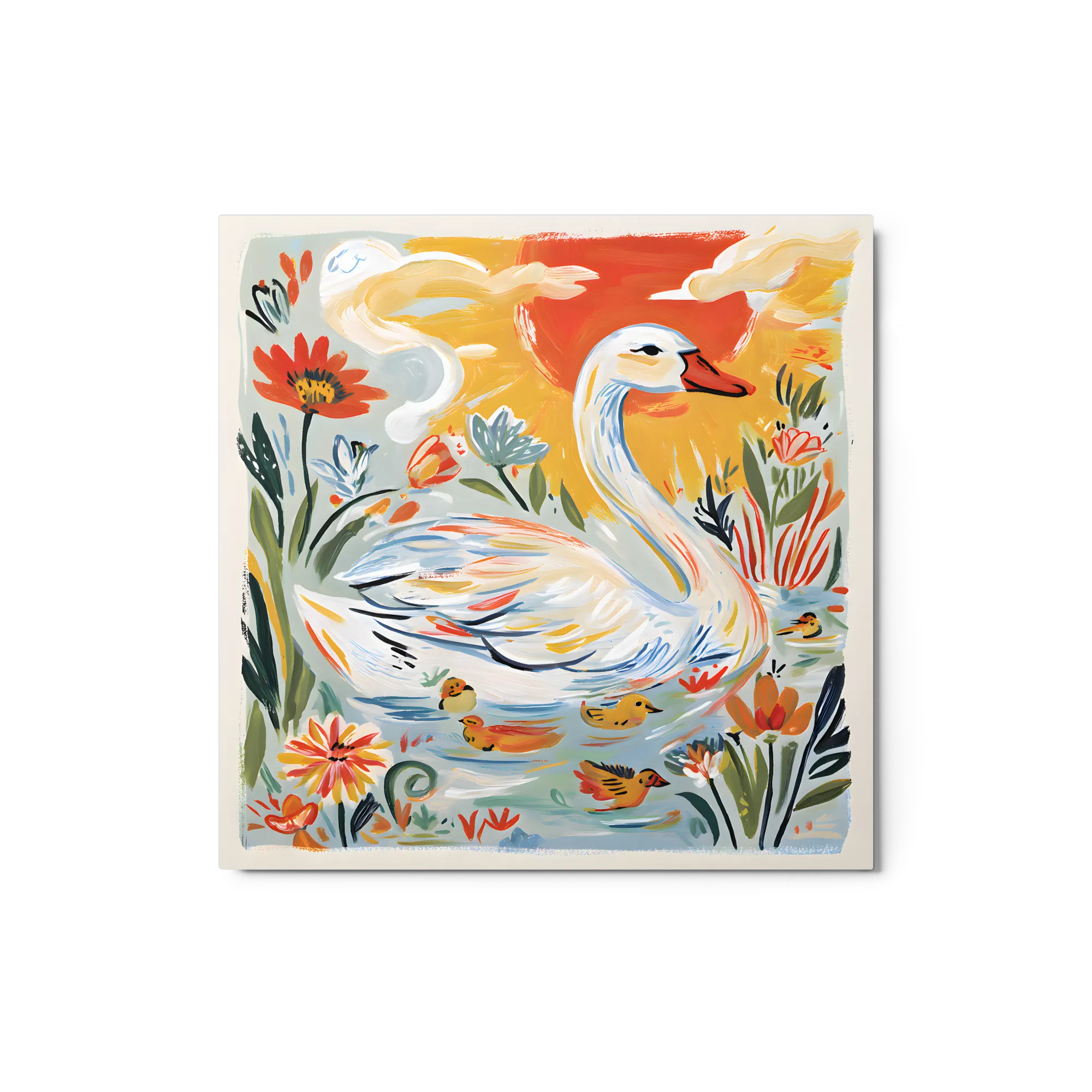 Cisne e patinhos