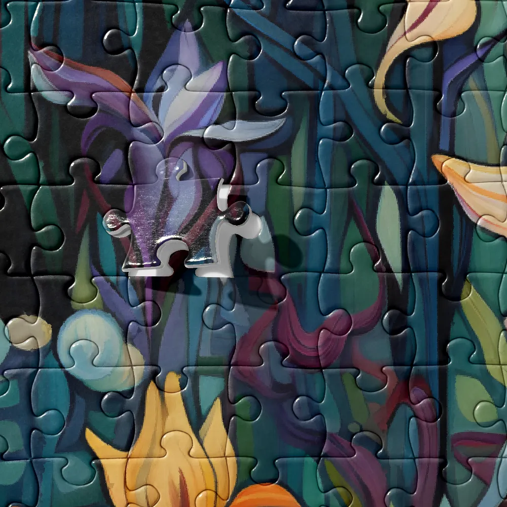 Painterly Floral Abundance 
 Jigsaw Puzzle