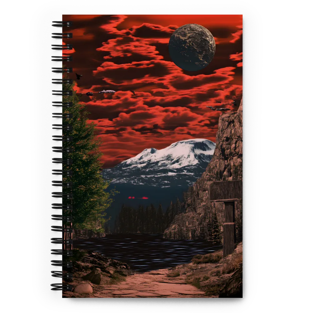 Crimson Sky Realm 
 Spiral Notebook | 140 pages