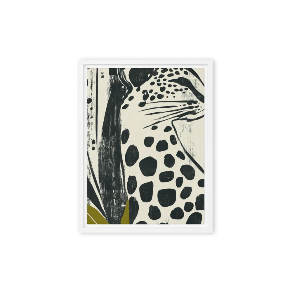 Textured Leopard Silhouette | Art Print