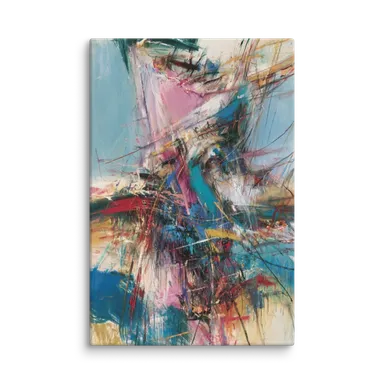 Kinetic Abstract Expressionist Wall Art — Fine Scratched Lines