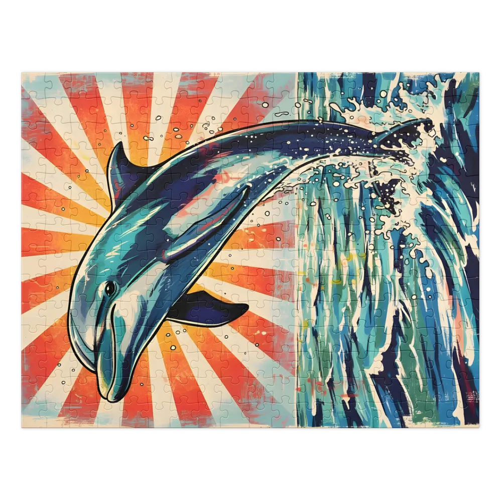 Sunburst Dolphin | Jigsaw Puzzles