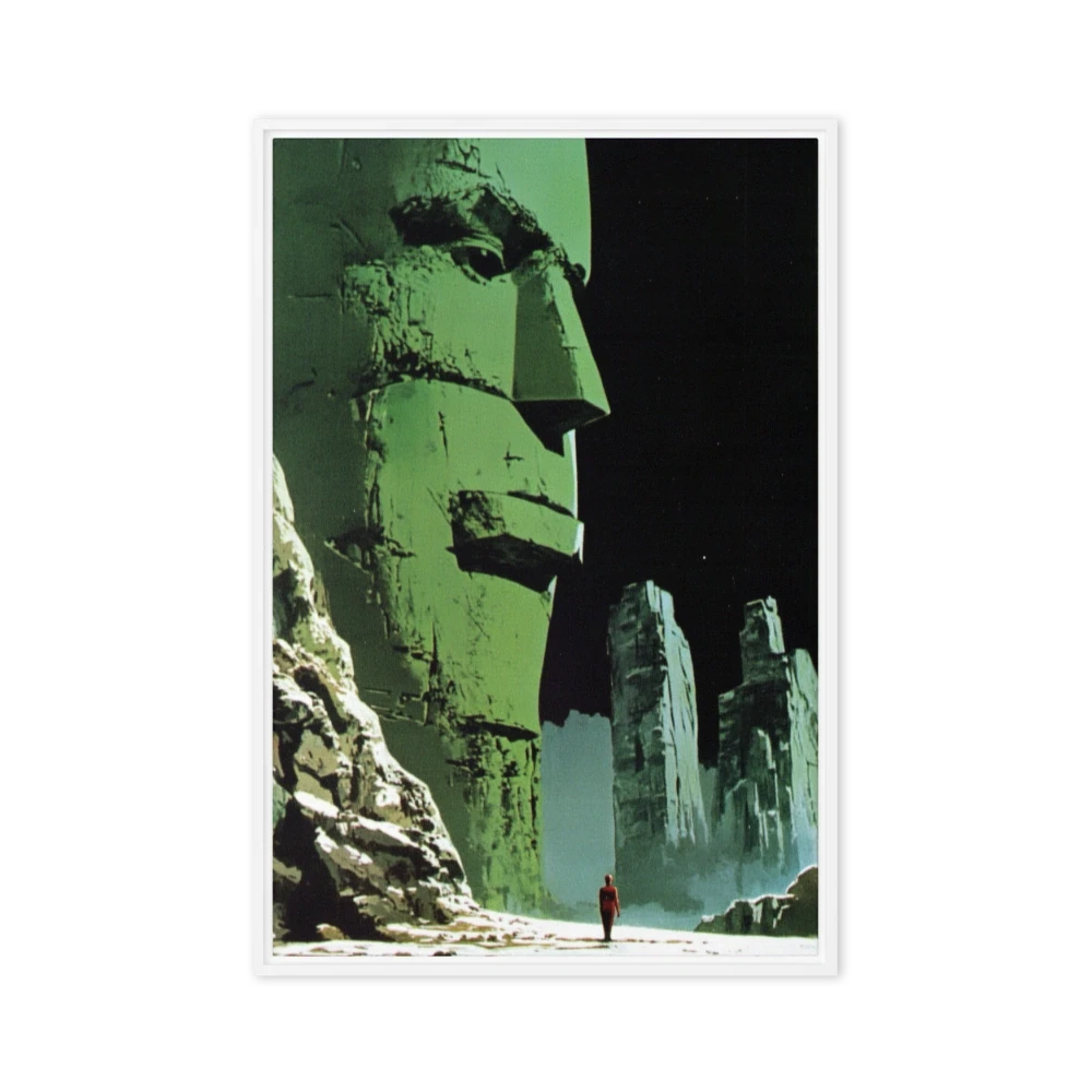 Surreal Green Sculpture Landscape