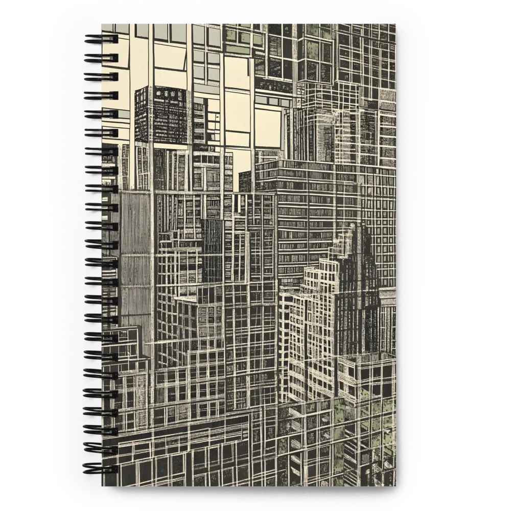 Urban Grid Abstraction 
 Spiral Notebook | 140 pages
