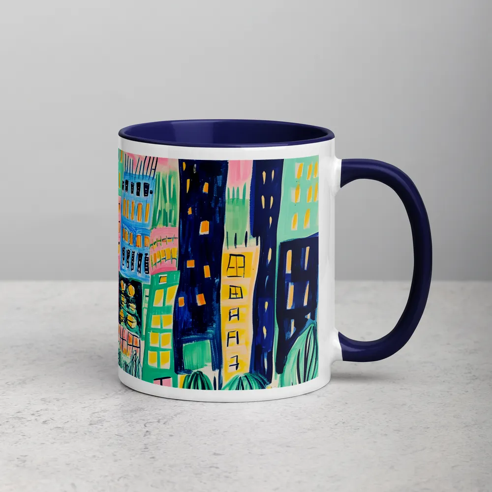 Whimsical City Sunset 
 Mug