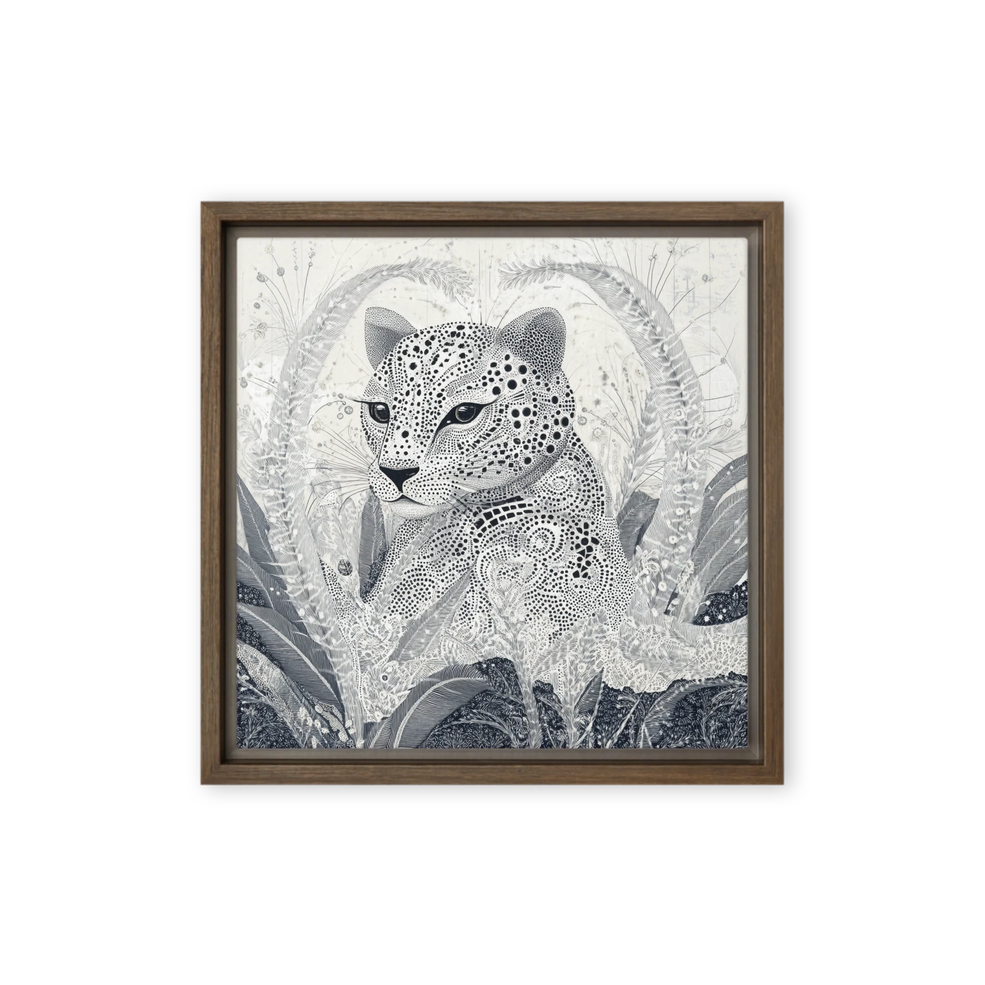 Stippled Leopard Portrait