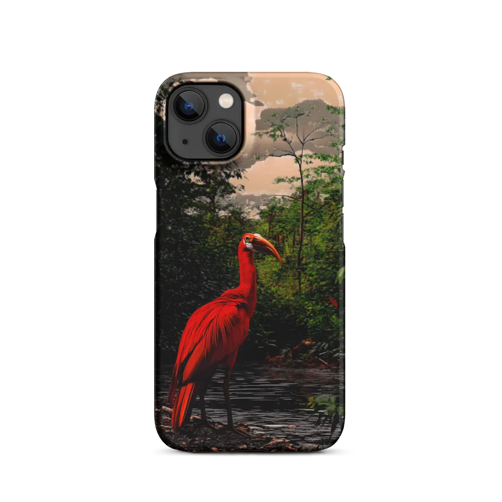 Scarlet Ibis by the Water | Phone Case