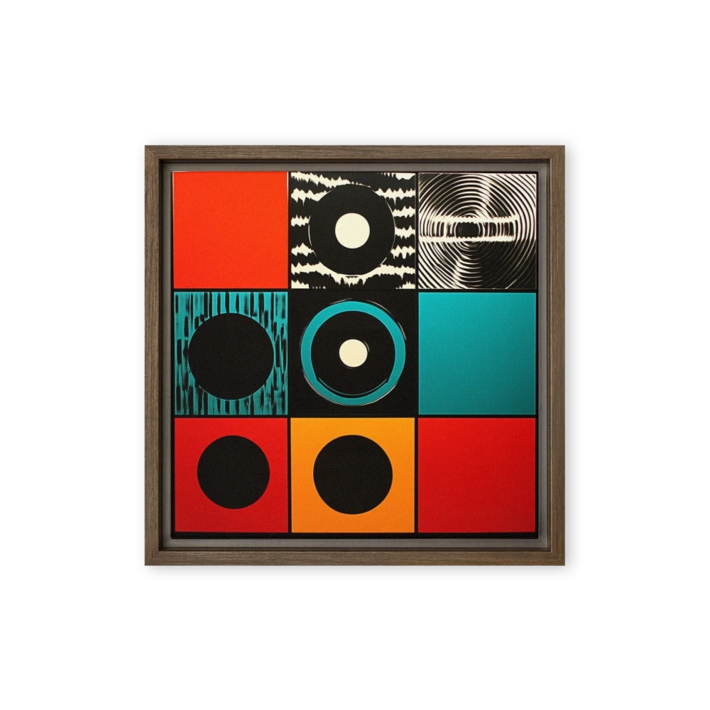 Abstract Geometric Op Art Grid