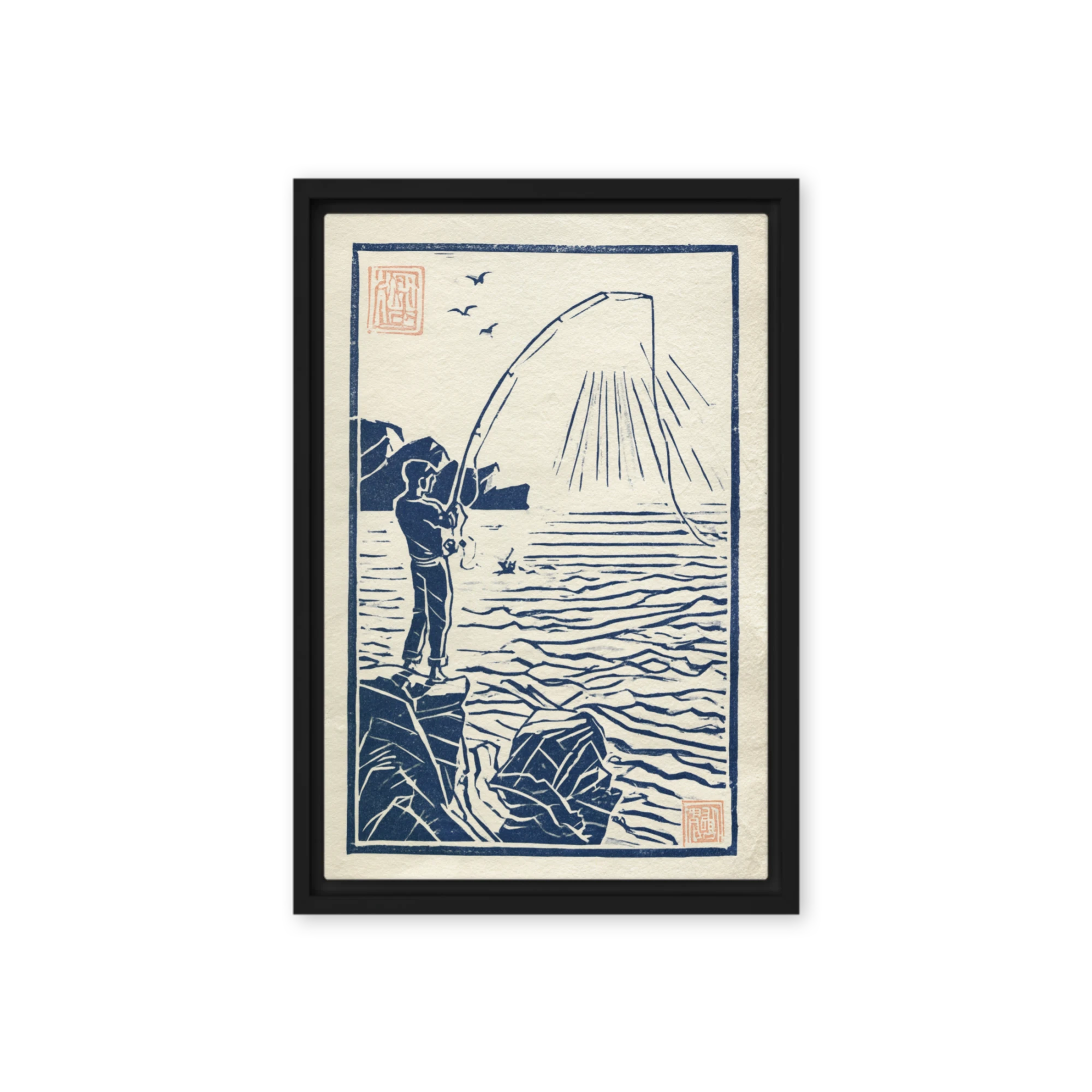The Lone Angler | Art Print