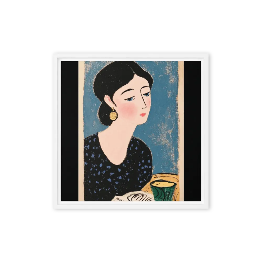 Morning Contemplation 
 Poster with Red oak Frame | 16″x 16″