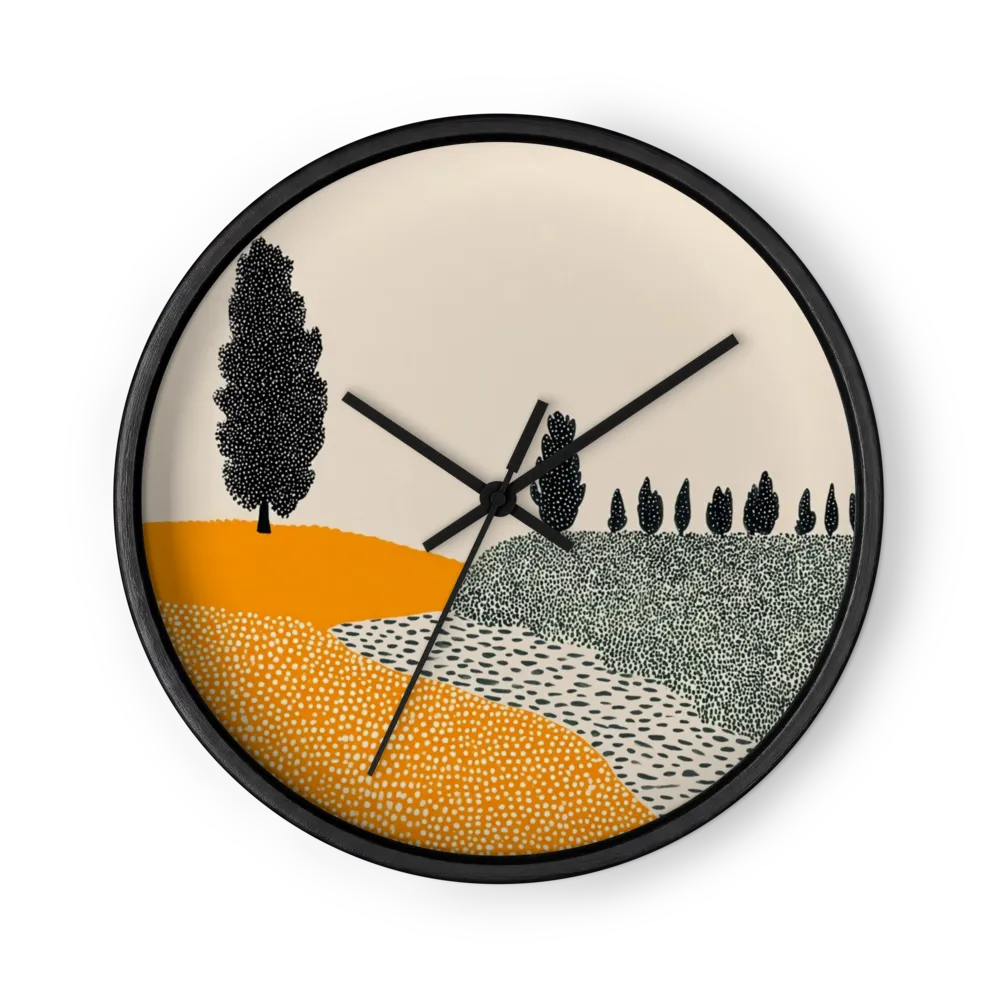 Tuscan Hills Pattern | Wall Clock