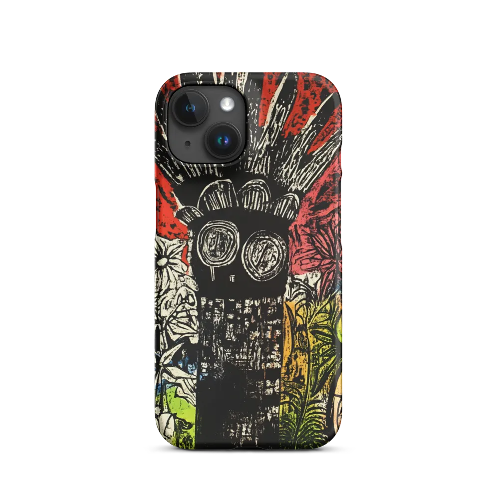 Folk Mask with Flowers | Phone Case