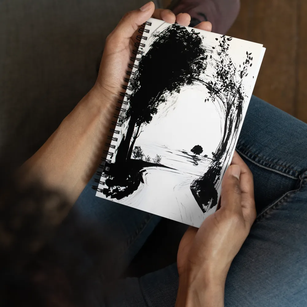 Journey Through the Ink Path 
 Spiral Notebook | 140 pages