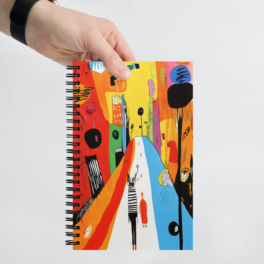 Vibrant City Walk 
 Spiral Notebook | 140 pages