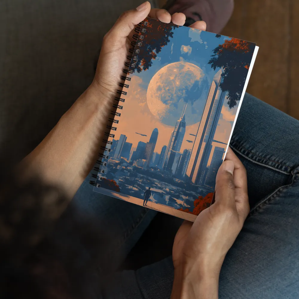 Urban Lunar Vista 
 Spiral Notebook | 140 pages