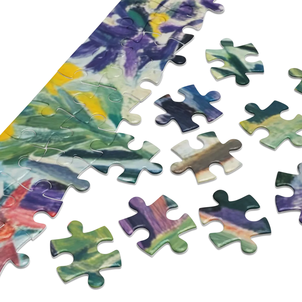 Introspection au Jardin 
 Puzzle en boite metallique