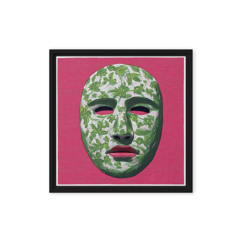 Botanical Mask in Pink | Art Print