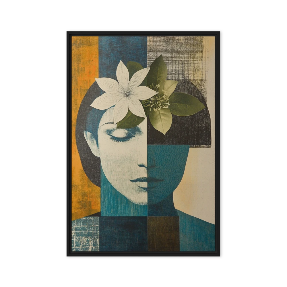 Fragmented Floral Portrait | Art Print