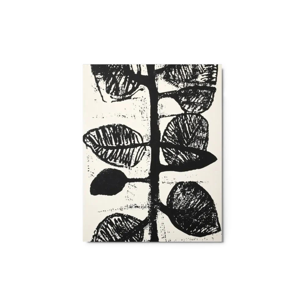 Monochrome Botanical 
 Poster with Black Frame | 8″x 10″