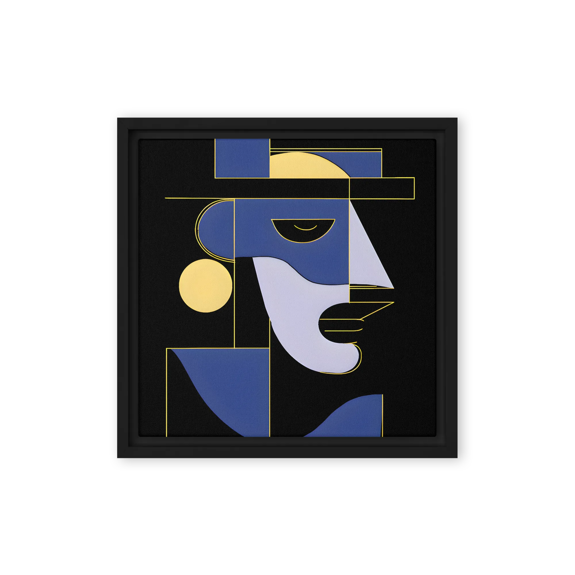 Astrazione Cubista di Profilo