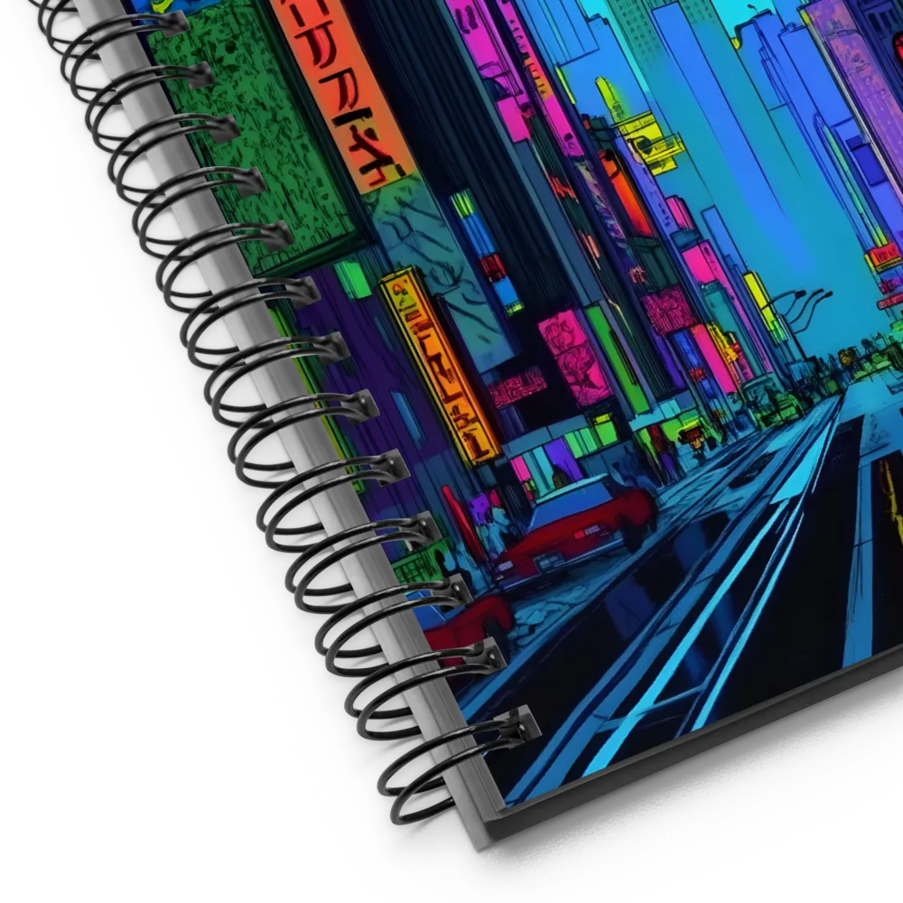 Cyberpunk Metropolis 
 Spiral Notebook | 140 pages