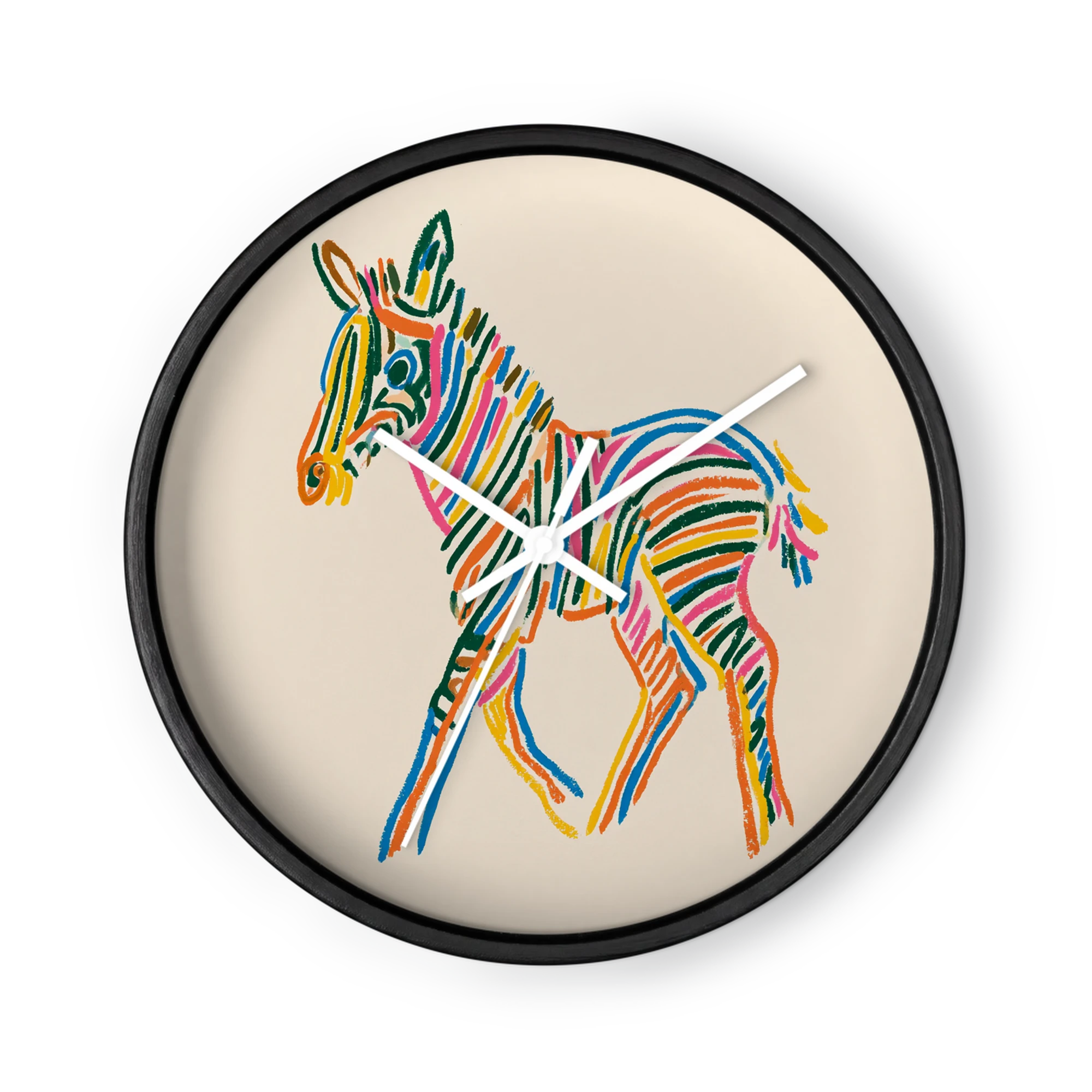 Colorful Crayon Zebra