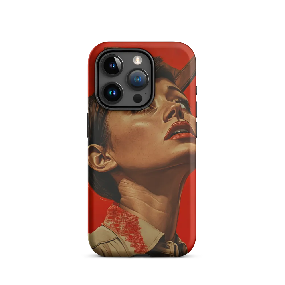 Portrait of a Woman in Red | Phone Case