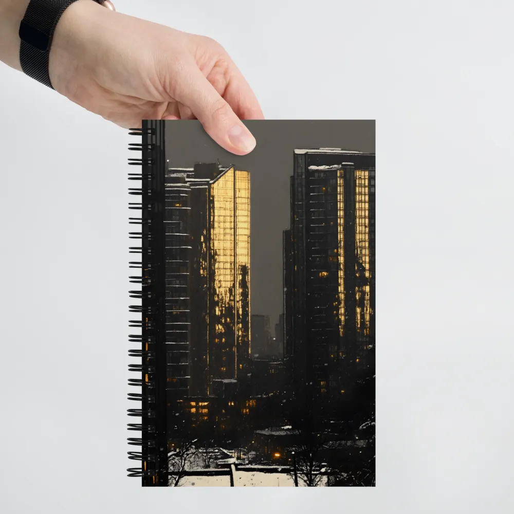 Winter City Glow 
 Spiral Notebook | 140 pages
