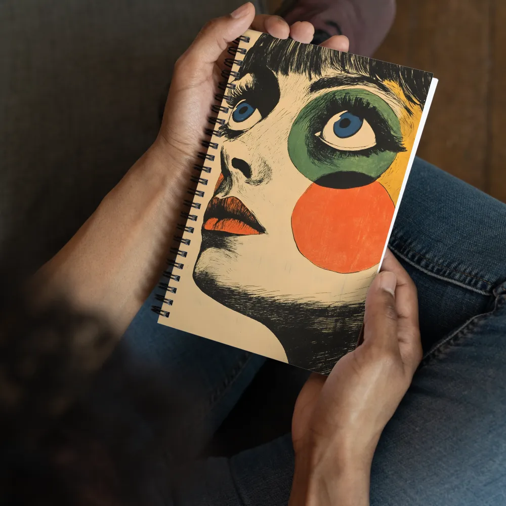 Stylized Pop Art Portrait 
 Spiral Notebook | 140 pages