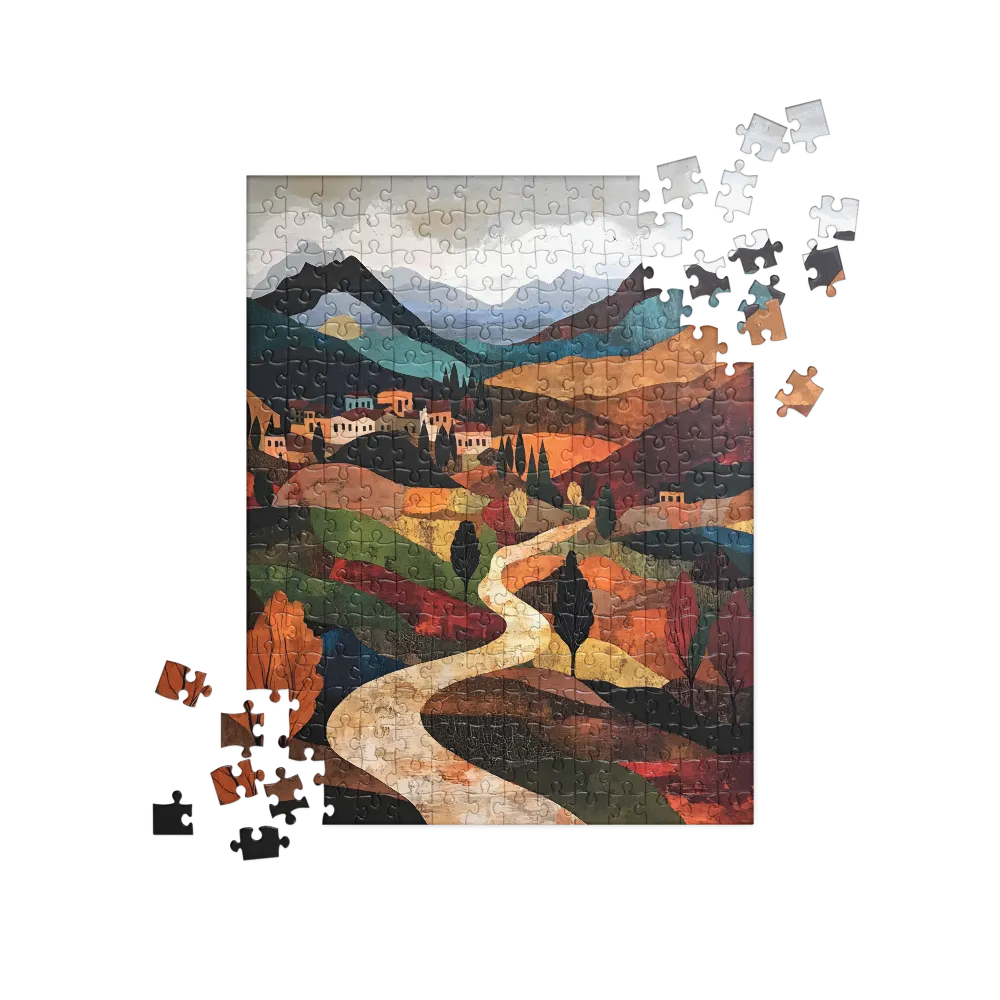 Tuscan Village Collage 
 Jigsaw Puzzle