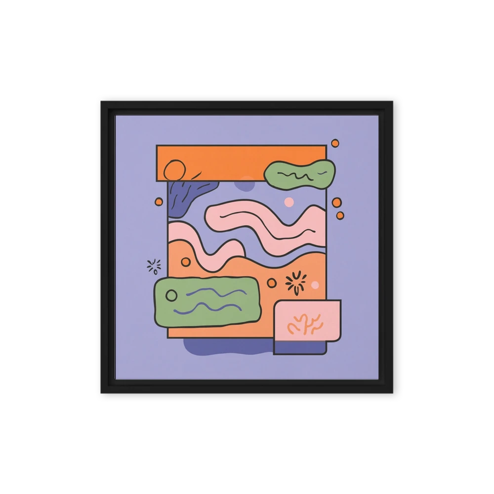 Memphis Wave Abstraction | Art Print