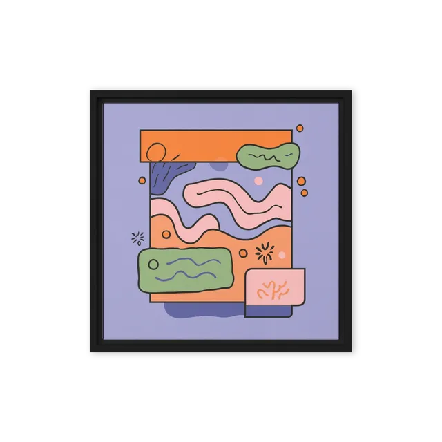 Memphis Wave Abstraction | Art Print