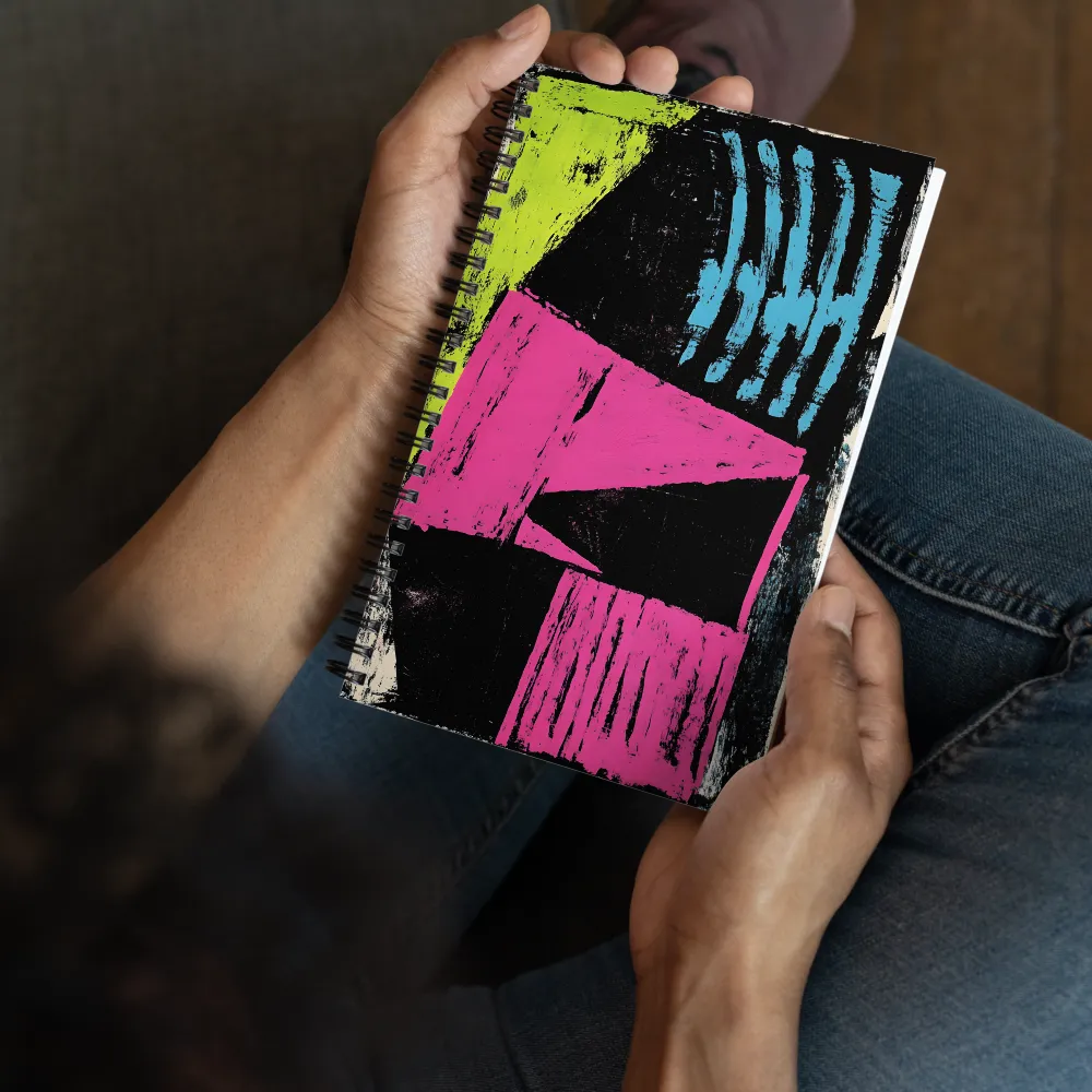 Neon Expression Abstract 
 Spiral Notebook | 140 pages