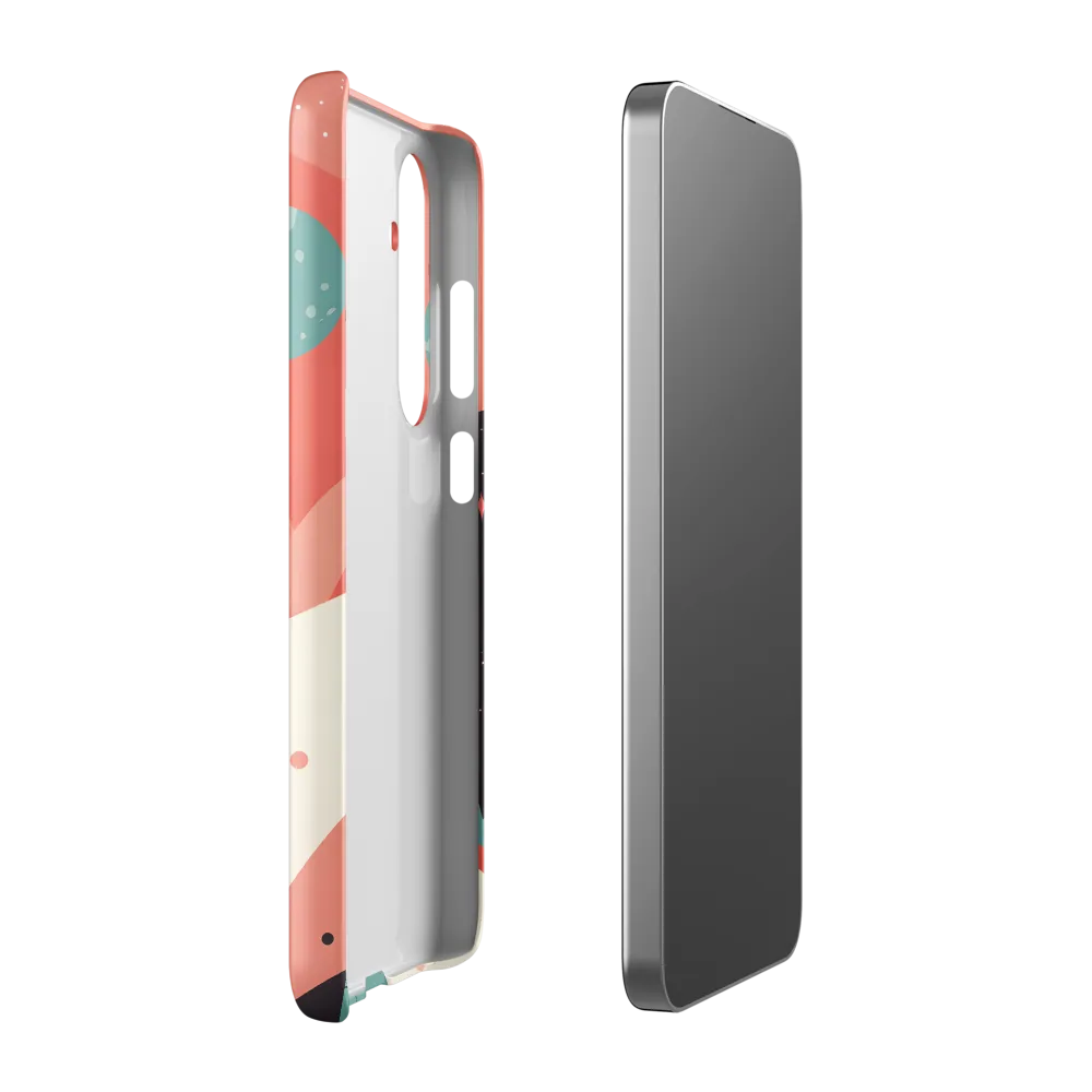 Astronaut Walking in Cosmic Landscape | Phone Case