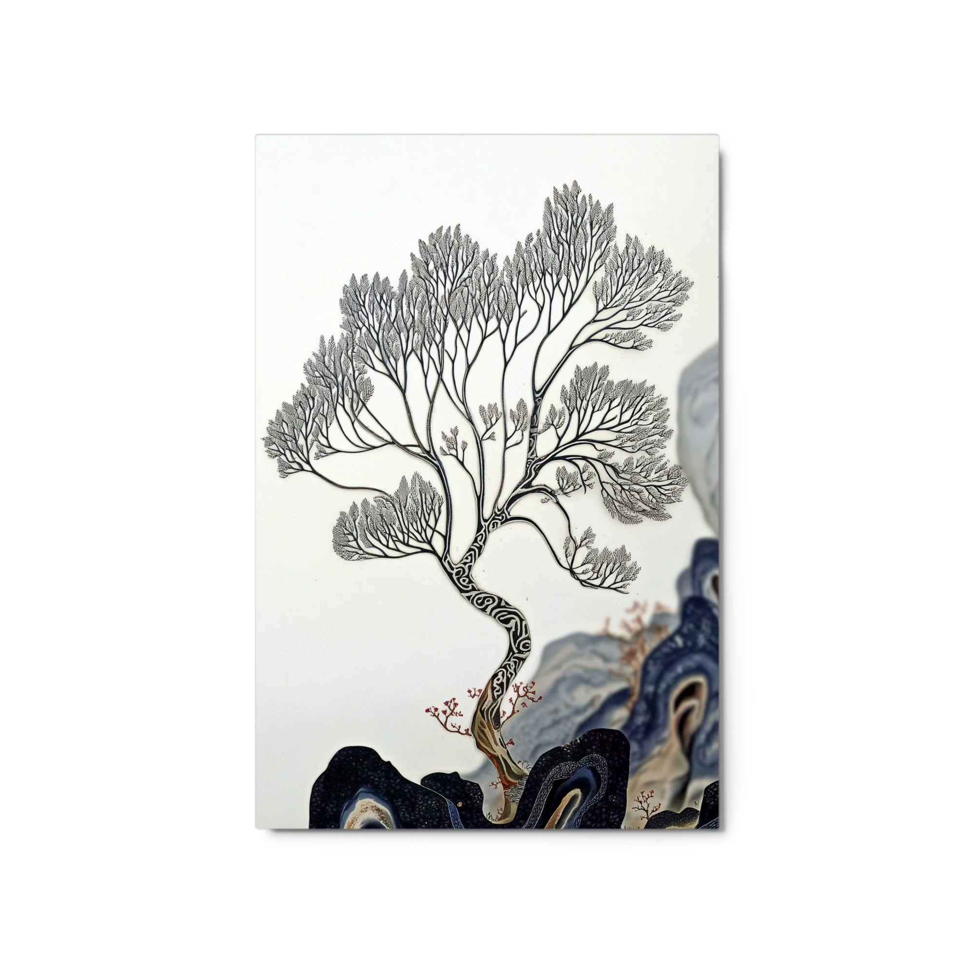 Intricate Line Art Tree Design