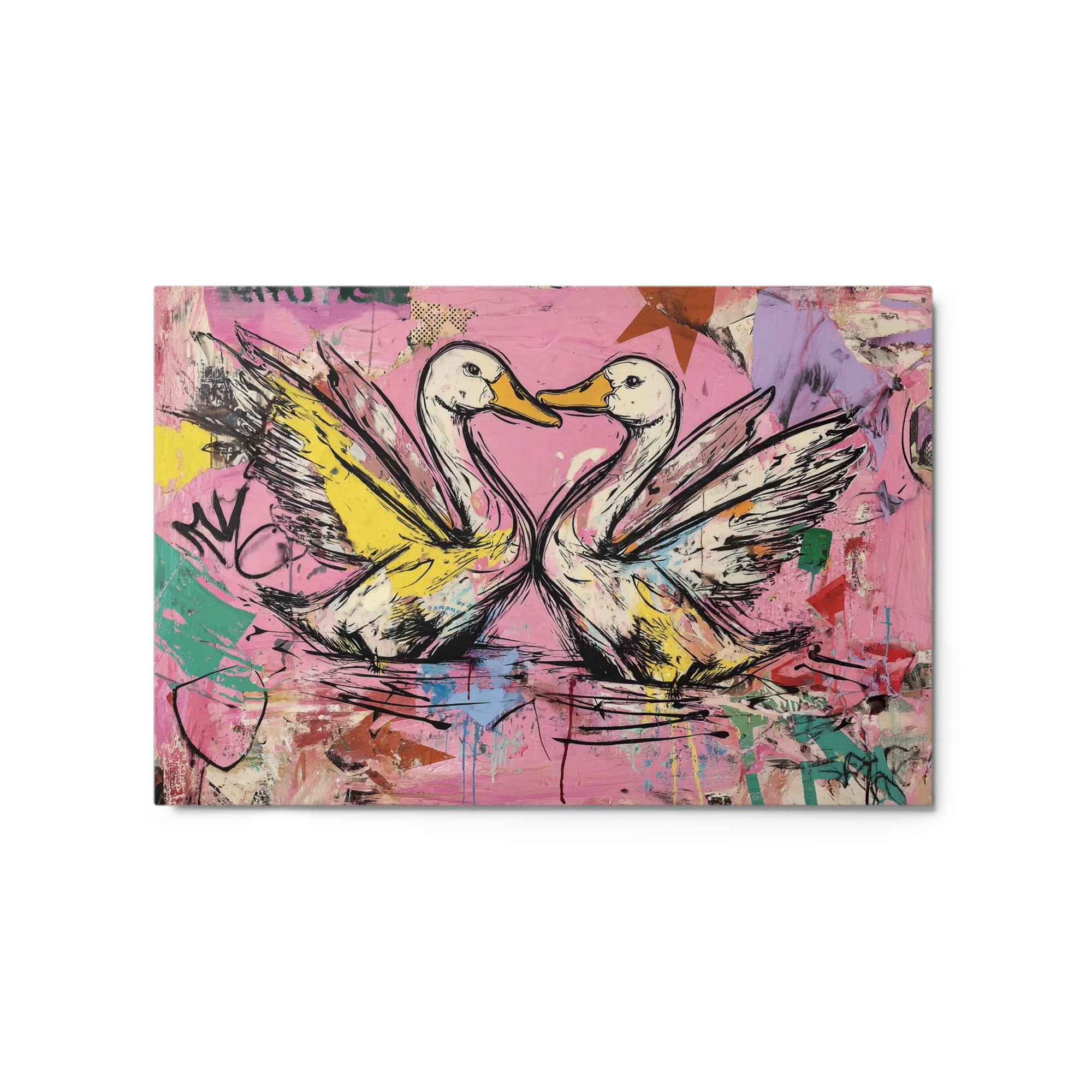 Urban Swans in Love