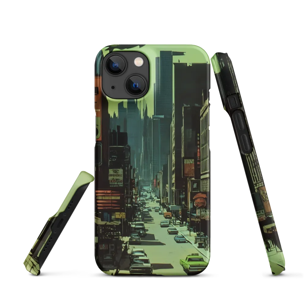 Retro-Futuristic Cityscape | Phone Case