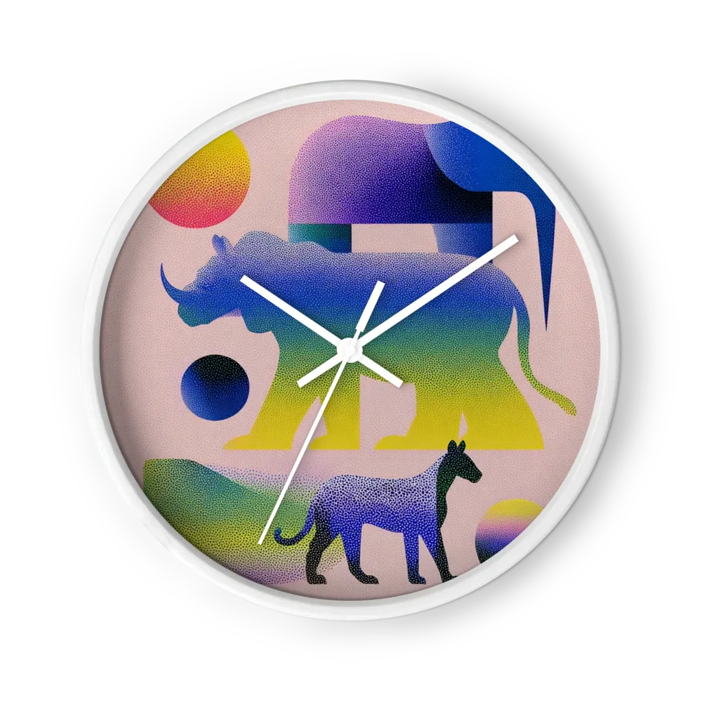 Stippled Safari Harmony | Wall Clock